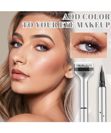 DREF 2024 Eyeliner Stick Gel and Eyelashes 2 in 1 Eyeliner Waterproof Quick Dry Smudge Resistant Durable Enlarge Eyes Easy to Use Brown - Buy Online on GoSupps.com