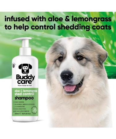 Buy BuddyCare Fell Care Shampoo for Dogs Aloe Vera & Pro-Vitamin B5 Hair Loss Control | 500ml x 3 International Shipping Available - Buy Online on GoSupps.com