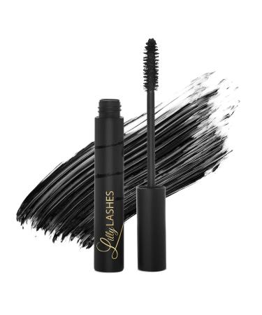 Lilly Lashes Triple X Black Mascara  Lengthening Mascara for Eyelashes  Eye Makeup for Lash Extension Look  Mascara Volume and Length Amplifier  Liquid Lash Extensions Mascara  Eyelash Mascara