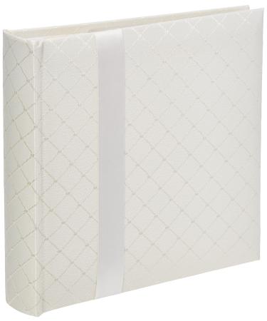 Pioneer DA200FDR Fabric Diamond Ribbon Wedding Photo Album, Holds 200 4x6" Photos, 2 Per Page Color May Vary - Buy Online on GoSupps.com
