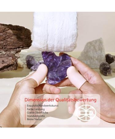 Rena Chris Amethyst Gua Sha Stein - 100% Natural Facial Tool for Jaw Shaping & Swelling Relief | Daily Skincare Set - Buy Online on GoSupps.com