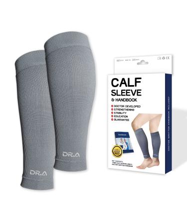 Dr. Arthritis Doctor Developed Calf Compression Sleeve Men and Women - Leg Compression Sleeve for Leg Pain Relief  Muscle Recovery  Shin Splint  and Varicose Veins (Medium  Grey  1 Pair) Medium Black - Buy Online on GoSupps.com