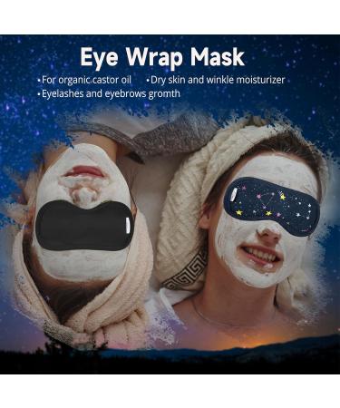 Leekalos Organic Castor Oil Pack for Eyes - Reusable Wrap for Eyelashes Wrinkles & Dark Circles - Washable & Leak-Proof - Buy Online on GoSupps.com