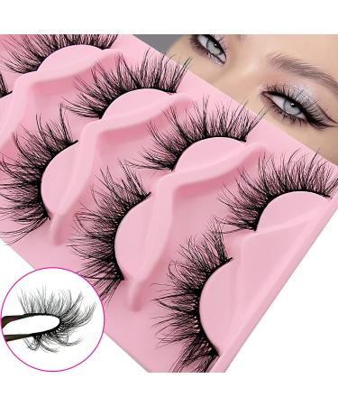3D Wispy False Eyelashes Set - 20mm Reusable Handmade Faux Mink Extensions | Natural Fairy Look | 5 Pairs (9D305) - Buy Online on GoSupps.com