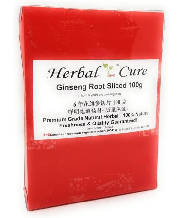 Ginseng 6yrs Old Root Sliced 100g/Box - Hua Qi Shen Ren Shen - Buy Online on GoSupps.com