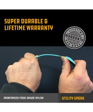 UCO Utility Spork 3-in-1 Combo Spoon-Fork-Knife Utensil 2-Pack - Gold/Sky Blue Green/Charcoal - Buy Online on GoSupps.com