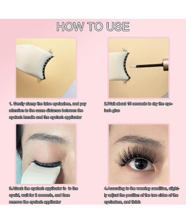YASNAI 2 PCS Lash Clip Applicator for False Eyelashes - Makeup Tools for Easy Lash Application - Buy Online on GoSupps.com