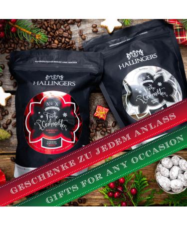 Hallingers No.X Merry Christmas Gourmet Coffee - Ideal Gift for Mother's Day & Father's Day | New Home & New Year's Eve Recovery (BAG) - Buy Online on GoSupps.com