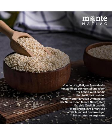 Buy Premium Quality Sesame White Monte Nativo 500g - Ideal for Cooking Baking & Sushi - International Shipping Available - Buy Online on GoSupps.com