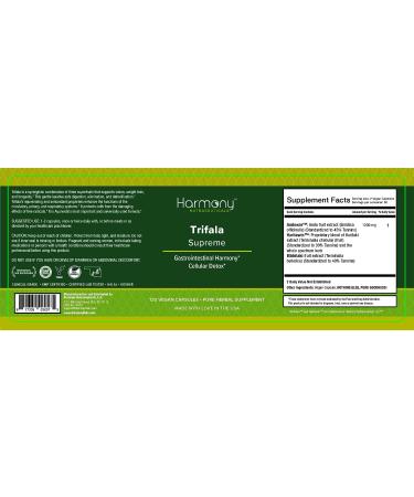 Trifala Capsules: Maximum Potency for Digestive Support, Body Infection Defense, and Improved Blood Circulation - Buy Online on GoSupps.com