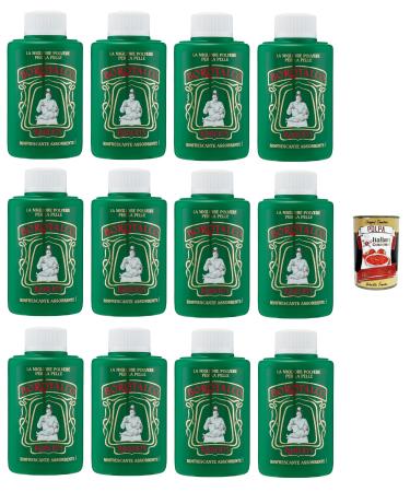 ROBERTS Borotalco Poudre fra che Talc Bocal - 12x 100 gr Naturelle Absorbe efficacement l'humidit rafra chit et adoucit la peau particuli rement adapt aux peaux sensibles + Italian Gourmet polpa