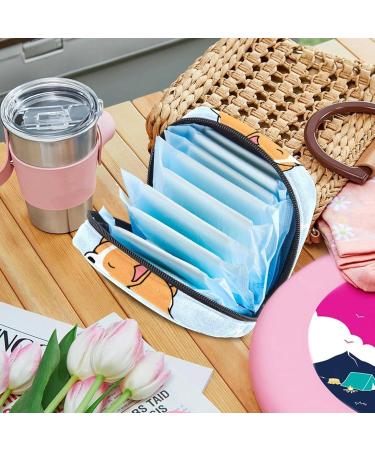 Shop Cute Corgi Women's Binding Bags - Stylish Tampon Storage with Zip Pockets | Multi04 - Buy Online on GoSupps.com