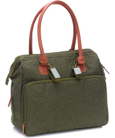 Fillikid Oxford Diaper Bag - Large Baby Backpack for Strollers | Dark Green Travel Bag with Hooks & Diaper Pad - Buy Online on GoSupps.com