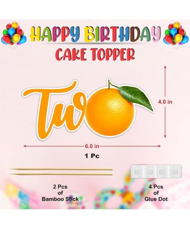 Seyal Orange Two Cake Topper - Buy Online on GoSupps.com