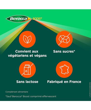 Berocca Orange Energy + Berocca Boost Guarana Caffeine Multivitamins Helps Reduce Fatigue Vitamin C B and Minerals 30 + 45 Effervescent Tablets Do Not Match - Buy Online on GoSupps.com