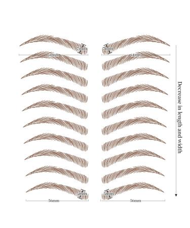 Aresvns Tattoo Eyebrows Brown 99 Pairs Waterproof 4D Fake Eyebrow Transfers | Realistic Imitation Eyebrows for Women | Christmas Gift - Pattern 001 - Buy Online on GoSupps.com