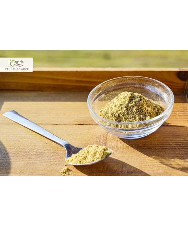 Organic Fennel Seed Powder - Digestive Aid | Raw, Vegan, Non GMO | USDA Certified | 1lb (16oz) | From India - Buy Online on GoSupps.com
