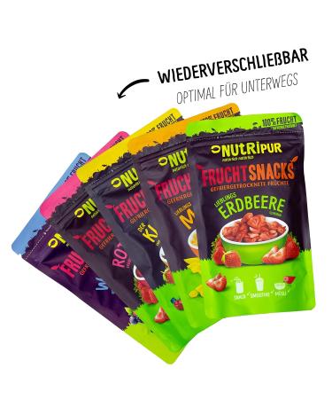NUTRIPUR Fruit Mix Bundles - 25g Pack of 6 | Delicious Flavors | International Shipping Available - Buy Online on GoSupps.com