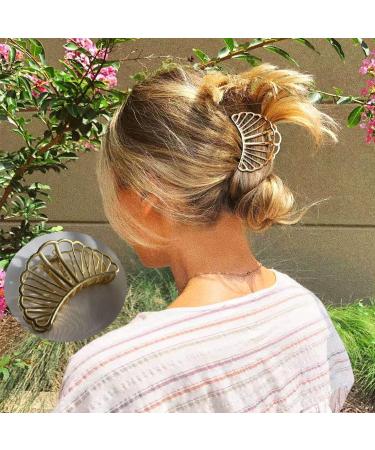 6 Pcs Large Gold Hair Clips for Women - Strong Hold Claw Clips for Thick & Thin Hair - Fashion Hair Accessories - Buy Online on GoSupps.com