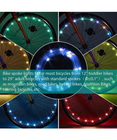 2Pack Upgraded Tube LED Bike Wheel Lights | Waterproof & Impact Resistant | Remote Control | 16 Color Options | Super Bright Night Cycling - Buy Online on GoSupps.com