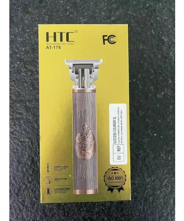 HTC Hair Clipper Men Trimmer/Shaver Men Electric Vintage Design 4 Combs Cordless T-Shape Shaver for Facial and Head Hair AT178 - Buy Online on GoSupps.com