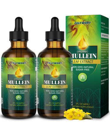 Mullein Drops - Lung Cleanse - Leaf Extract - Powerful Mullein for Immune Support Detox & Respiratory Support - Herbal Supplements - 4 Oz-13