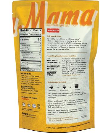 Alter Eco Organic Rainbow Heirloom Quinoa - 12 oz (340 g) - Gluten-Free Superfood - Buy Online on GoSupps.com
