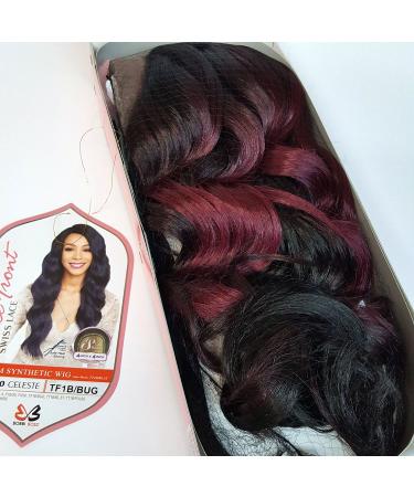 Buy Bobbi Boss MLF200 CELESTE Premium Synthetic Swiss Lace Front Wig - TF1B/BUG - International Shipping Available - Buy Online on GoSupps.com