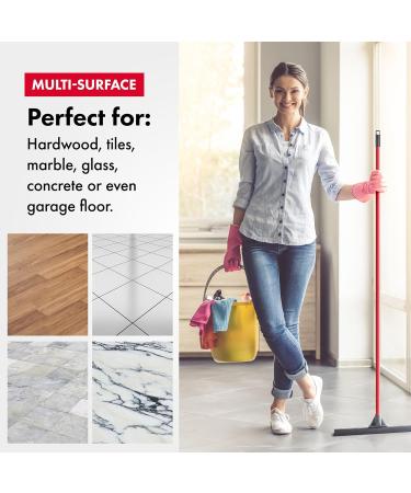 Tyroler Bright Tools Heavy Duty Floor Squeegee 100% Silicone Blade 45 Cm with Flexible Joint for Better Sweeping 4 Part Handle 140cm Multi-Surface Design Dries Floors Quickly Without Water Spots - Buy Online on GoSupps.com