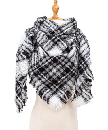 HANXIULIN Ladies Triangular Scarf - High-Quality Winter Wrap & Turban - Versatile for All Seasons - Elegant White Fashion Accessory - Buy Online on GoSupps.com