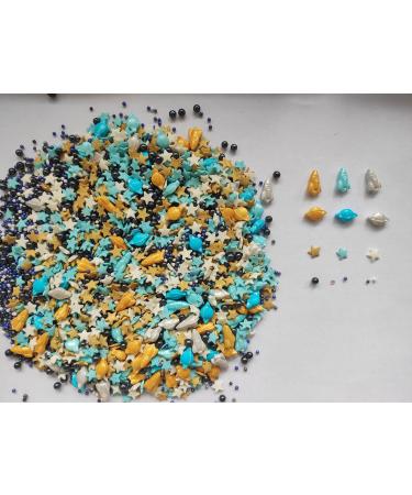 Edible Mixed Space Planet Sugar Sprinkles | Rucola Dessert Toppings | Star Cake & Cupcake Decor | Pearl Cookie Decorations - Buy Online on GoSupps.com