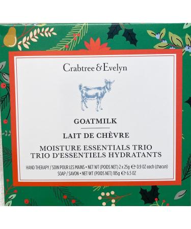 Crabtree & Evelyn Goatmilk Bar Soap and Hand Therapy Set - 6.5 oz Soap, .9 oz Hand Cream - Buy Online on GoSupps.com
