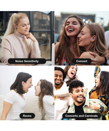 Engage 3 High Fidelity Concert Ear Plugs - Premium Ear Protection for Concerts Nightclubs and Music Festivals - 30 dB - Available in Blue Orange Black - Buy Online on GoSupps.com