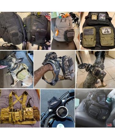 2 Pack Molle Pouches - Tactical Compact Water-Resistant EDC Pouches (Black) - Buy Online on GoSupps.com