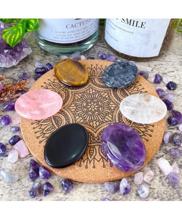 XIANNVXI Amethyst Worry Stone - Healing Gemstone for Anxiety Relief & Meditation - Buy Online on GoSupps.com