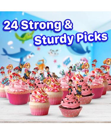 Paw Patrol Cupcake Topper Picks - Set of 24 - Buy Online on GoSupps.com