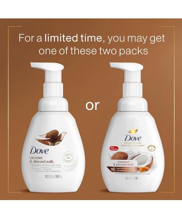 Dove Foaming Hand Wash Coconut & Almond Milk Pack of 4 | Moisturizing Formula | 10.1 oz - Buy Online on GoSupps.com