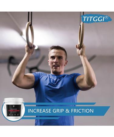 1 lb Gym Chalk Bucket with Chalk Powder and Ball - Multi-Purpose Hand Chalk for Rock Climbing, Gym, Weightlifting & More - Buy Online on GoSupps.com