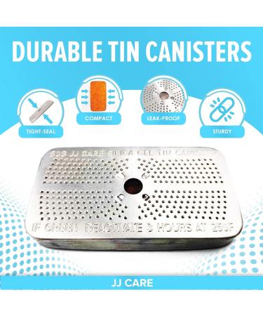 JJ CARE Silica Gel Canister 50g Pack of 6 - Rechargeable Dehumidifier Beads for Gun Safe Vault Car & Bedroom - Safe Moisture Absorber (Orange to Green - Buy Online on GoSupps.com