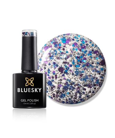 Bluesky Gel Nail Polish Just Dance Sp11 Clear Glitter Transparent 10 ml (Requires Curing Under UV LED Lamp)