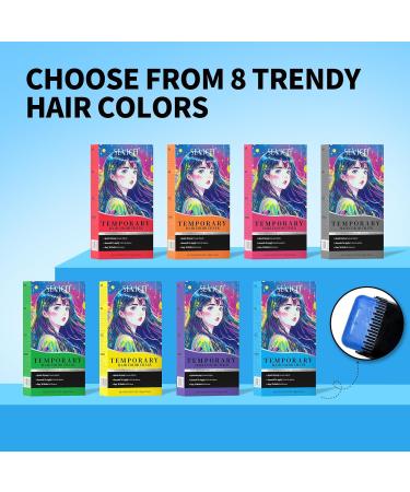 Cire capillaire temporaire - Coloration pour cheveux jetable s chage rapide et lavable - Coloration de cheveux DIY pour Halloween Cosplay - Couleur longue dur e et facile nettoyer - Cire capillaire lilas - Buy Online on GoSupps.com