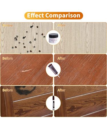 Wood Furniture Repair Kit - Set of 39 - Hardwood Floor Repair Kit Wood Filler Furniture Repair Kit Wood Markers Touch Up for Scratch Stain Hole Restore Any Wood Laminate Wooden Door Desk Cabinet - Buy Online on GoSupps.com