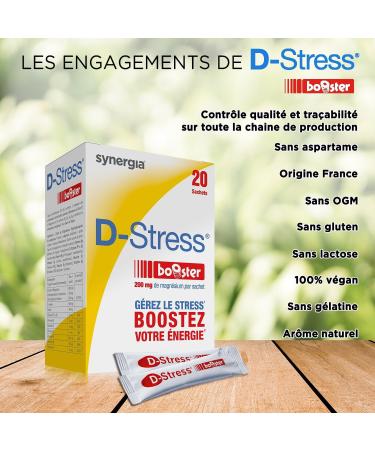 D-STRESS BOOSTER Pack of 3 + 1 Free Vitamin C | 3rd Generation Magnesium + Taurine + Arginine + B Vitamins | Manages Stress Rises in 30 Minutes | Laboratory Synergia - Buy Online on GoSupps.com