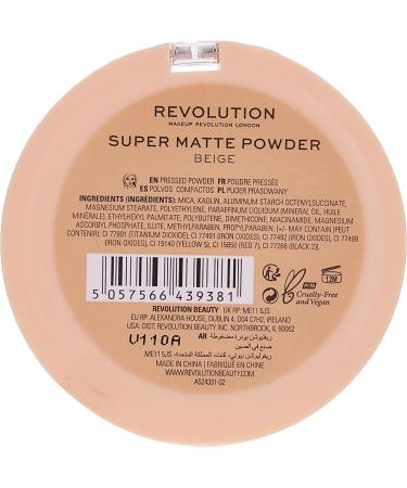  Makeup Revolution Makeup Revolution Super Matte Pressed Powder - Beige - 6g - Buy Online on GoSupps.com