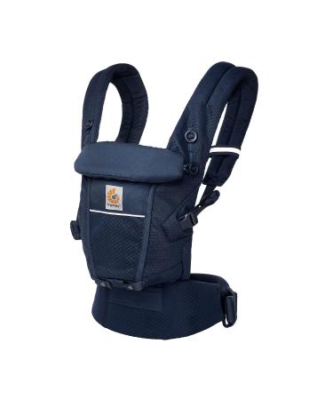 Ergobaby Adapt Carrier for Newborns from Birth 3 Positions SoftFlex Mesh Ergonomic Baby Front-Inward and Back Carry Position Midnight Blue Midnight Blue SoftFlex Mesh