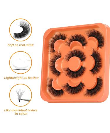 Winifred M02 3D Fluffy Mink Lashes - 18mm Full Volume False Eyelashes (5 Pairs) - Buy Online on GoSupps.com