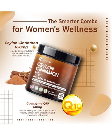 Ultra Ceylon Cinnamon 990 mg with Berberine CoQ10 ACV & Hawthorn Supports Energy Metabolism & Cardiovascular Wellness 180 Capsules 180 count (pack of 1) - Buy Online on GoSupps.com