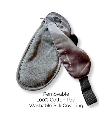 JTXCLUSIVES Cordless Heated Eye Mask with Real Silk | Rechargeable Electric Heating Pad for Dry Eyes Relief - USB Charging, Ideal for Stye, Chalazion, Blepharitis, MGD and Eye Fatigue - Buy Online on GoSupps.com
