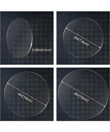 30PCS 4Inch Acrylic Circle Blanks  0.08 Inch Thick Clear Acrylic Circles  Acrylic Ornament Blanks  Acrylic Round Disc  Transparent Acrylic Panel for DIY Crafts Picture Frame Painting Palettes Plate - Buy Online on GoSupps.com