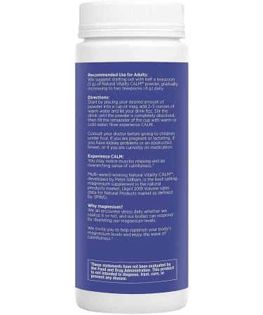 Natural Vitality Calm: Organic Anti-Stress Drink - Sweet Lemon 8 oz - Buy Online on GoSupps.com